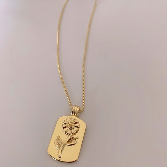 Sunflower Necklace | 14k Gold Filled - Picture 3 of 6